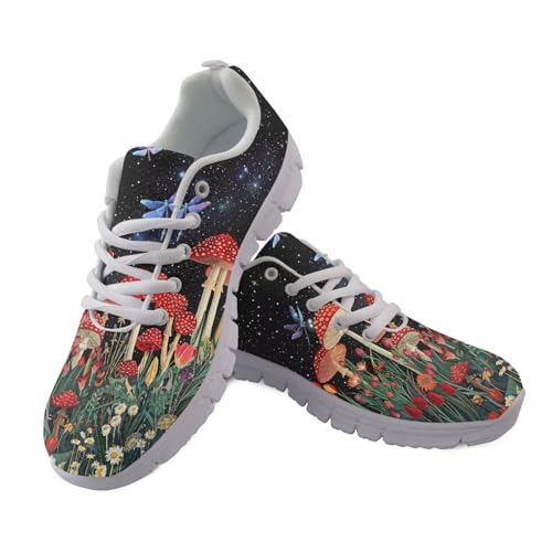 JUDENTIDOS Sneakers für Damen und Herren, leichte Tennisschuhe, rutschfest, Fitnessstudio, Workout-Schuhe, atmungsaktives Netzgewebe, Laufschuhe, Walkingschuhe, Niedliche Pilz-Libellen, 43.5 EU JUDENTIDOS Sneakers für Damen und Herren, leichte Tennisschuhe, rutschfest, Fitnessstudio, Workout-Schuhe, atmungsaktives Netzgewebe, Laufschuhe, Walkingschuhe, Niedliche Pilz-Libellen, 43.5 EU von JUDENTIDOS
