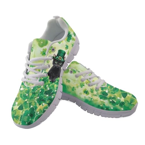 JUDENTIDOS Sneakers für Damen und Herren, leichte Tennisschuhe, rutschfest, Fitnessstudio, Workout-Schuhe, atmungsaktives Netzgewebe, Laufschuhe, Walkingschuhe, St Patricks Day Black Cat, 46 EU JUDENTIDOS Sneakers für Damen und Herren, leichte Tennisschuhe, rutschfest, Fitnessstudio, Workout-Schuhe, atmungsaktives Netzgewebe, Laufschuhe, Walkingschuhe, St Patricks Day Black Cat, 46 EU von JUDENTIDOS
