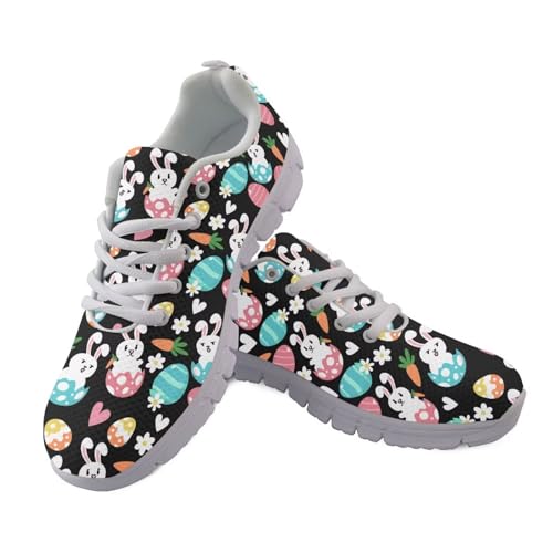 JUDENTIDOS Sneakers für Damen und Herren, leichte Tennisschuhe, rutschfest, Fitnessstudio, Workout-Schuhe, atmungsaktives Netzgewebe, Laufschuhe, Walkingschuhe, Süße Ostereier, 40 EU von JUDENTIDOS