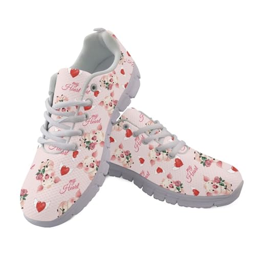 JUDENTIDOS Sneakers für Damen und Herren, leichte Tennisschuhe, rutschfest, Fitnessstudio, Workout-Schuhe, atmungsaktives Netzgewebe, Laufschuhe, Walkingschuhe, Valentine S Day Cute Pig, 43.5 EU JUDENTIDOS Sneakers für Damen und Herren, leichte Tennisschuhe, rutschfest, Fitnessstudio, Workout-Schuhe, atmungsaktives Netzgewebe, Laufschuhe, Walkingschuhe, Valentine S Day Cute Pig, 43.5 EU von JUDENTIDOS