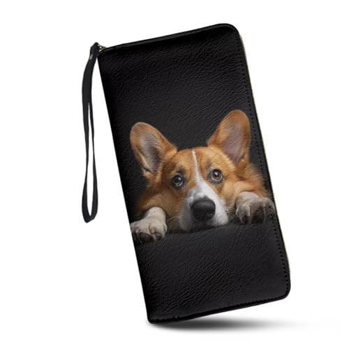 JUDENTIDOS Süße Damen-Geldbörse, Reise-Handgelenk, PU-Leder, Reißverschluss, lange Geldbörse, Kreditkartenhalter, Clutch-Tasche, Lustiger Corgi, Einheitsgröße JUDENTIDOS Süße Damen-Geldbörse, Reise-Handgelenk, PU-Leder, Reißverschluss, lange Geldbörse, Kreditkartenhalter, Clutch-Tasche, Lustiger Corgi, Einheitsgröße von JUDENTIDOS