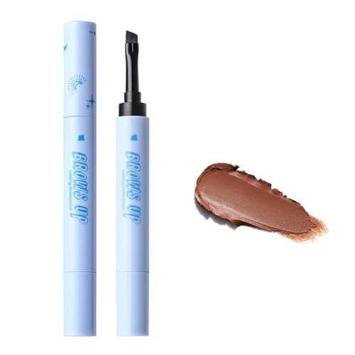 Augenbrauen-Make-up-Set Mit Augenbrauenbürste, Lang Anhaltendes Augenbrauen-Make-Up, Augenbrauenstift Und Creme (Graubraun) von JUDEWY