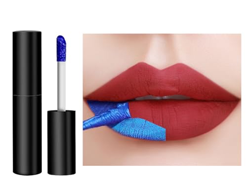 Lippenstift Multicolour Lip Gloss Matte Liquid Lipstick Peelable Non-Stick Stain Long Lasting Waterproof (03 Farben) von JUDEWY