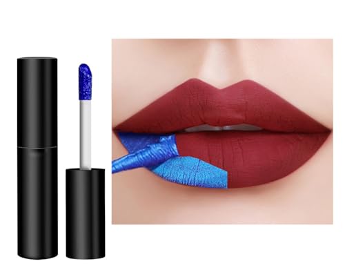 Lippenstift Multicolour Lip Gloss Matte Liquid Lipstick Peelable Non-Stick Stain Long Lasting Waterproof (04 Farben) von JUDEWY