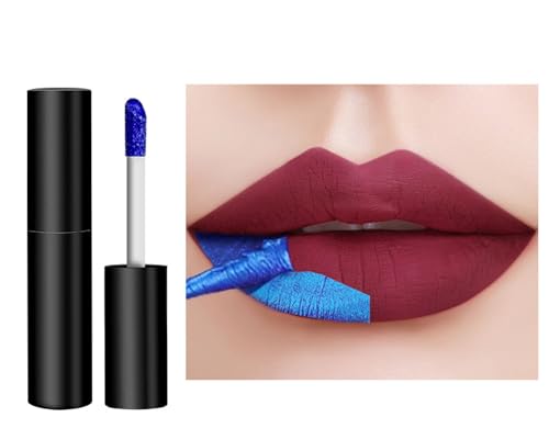Lippenstift Multicolour Lip Gloss Matte Liquid Lipstick Peelable Non-Stick Stain Long Lasting Waterproof (05 Farben) von JUDEWY