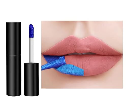 Lippenstift Multicolour Lip Gloss Matte Liquid Lipstick Peelable Non-Stick Stain Long Lasting Waterproof (06 Farben) von JUDEWY