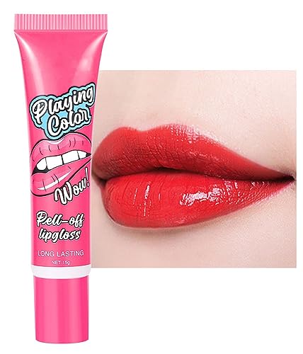 Peel off Lip Gloss Nude Lip Gloss Long Lasting Waterproof Lip Gloss Matte Lip Gloss, Peel off Lip Gloss (2) von JUDEWY