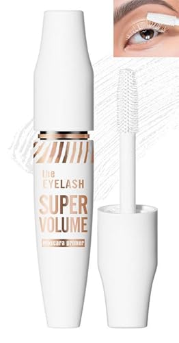 Weiße Mascara Base (Wimpernset), Super Lockige Und Dicke Wasserfeste Und Wischfeste, Lang Anhaltende Glamouröse Und Voluminöse Wimpern von JUDEWY