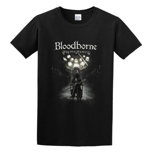 Men's Round Neck T-Shirt Bloodborne The Old Hunters Poster Classic Style Black XXL Men's Round Neck T-Shirt Bloodborne The Old Hunters Poster Classic Style Black XXL von JUEBANG