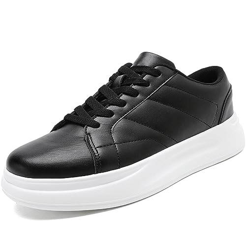 JUEQIBAA Sneaker Herren Freizeitschuhe Schuhe Walkingschuhe Mode Leichte Turnschuhe Sportschuhe Schwarz EU 43 von JUEQIBAA