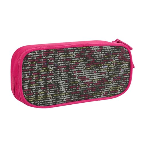 Tasche für Schule, Bürobedarf, Programmiercode, großes Fassungsvermögen, Federmäppchen für Studenten, Schreibwaren-Tasche, Stiftebox, Schreibtisch-Organizer mit glattem Reißverschluss, tragbarer von JUEXDEME