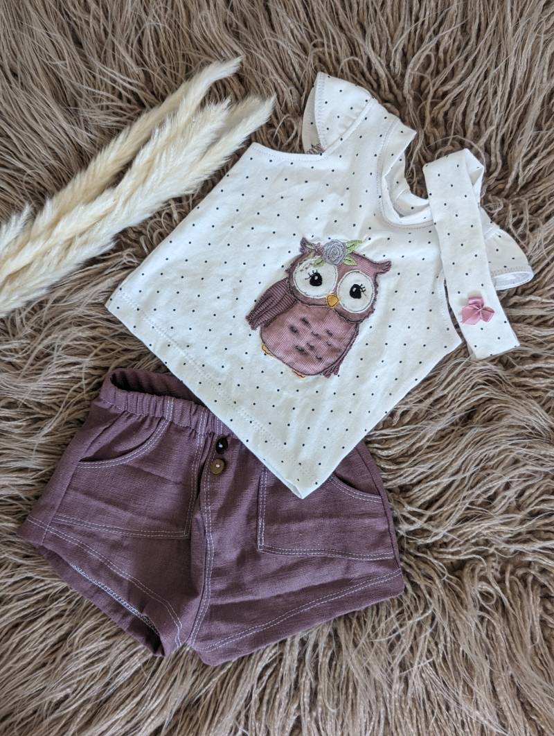 Mädchen Sommerset 3 Teillig von JUFILOUHandmade