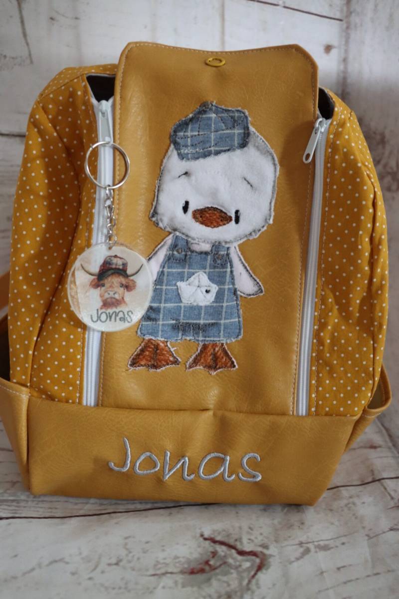 Schöner Handgemachter Kindergartenrucksack Mit Namen, Personalisiert Schöner Handgemachter Kindergartenrucksack Mit Namen, Personalisiert von JUFILOUHandmade