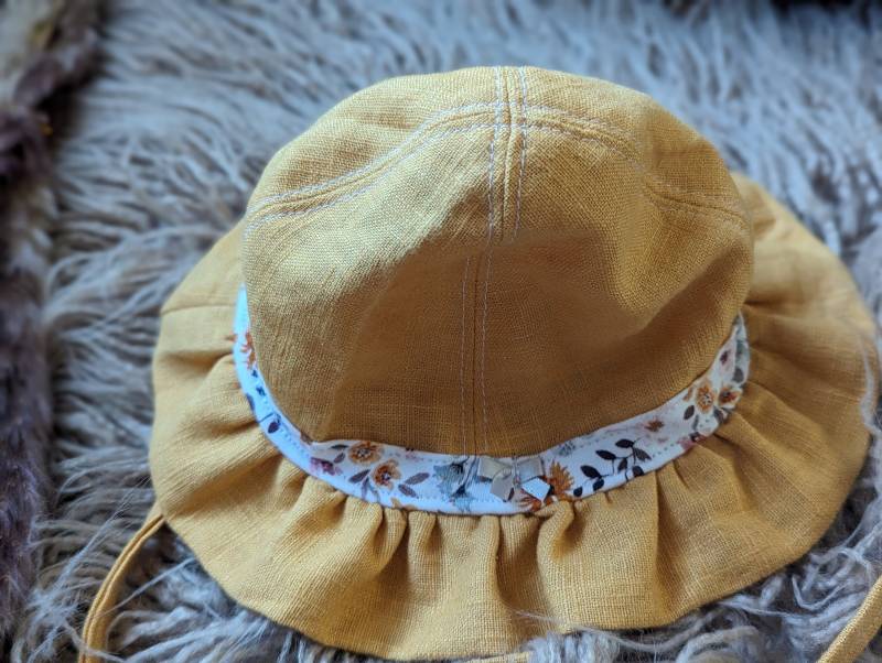 Sonnenhut Mit Krempe Baby/Kleinkind/Sommermütze Aus Leinen Oder Baumwolle Sonnenhut Mit Krempe Baby/Kleinkind/Sommermütze Aus Leinen Oder Baumwolle von JUFILOUHandmade