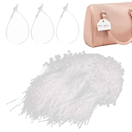 JUGUTA 1000 Stück Sicherheitsfäden Für Etiketten Transparent Loop Pins 100 Mm Loop Lock Fäden Preisschilder Anhänger, Für Preisschilder Etiketten, Preisauszeichner, Etiketten Kleidung, Kleidun von JUGUTA