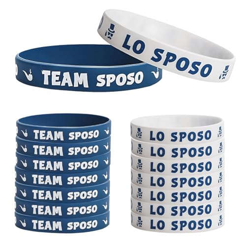 JUGUTA 18 Stück Jga Deko Männer Bräutigam Silikon Armband Team Bräutigam Armbänder Für Jga, Hochzeiten Jga Männer Accessoires von JUGUTA