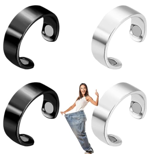 JUGUTA 4 Stücke Ringe Frauen Magnetringe Damen,Lymphdrainage Magnetring Damen Herren,Frauen Finger Kupfer 4 Ultrastarke Magnete Verstellbar JUGUTA 4 Stücke Ringe Frauen Magnetringe Damen,Lymphdrainage Magnetring Damen Herren,Frauen Finger Kupfer 4 Ultrastarke Magnete Verstellbar von JUGUTA