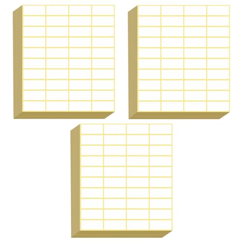 JUGUTA 600 Stück Etiketten Selbstklebend, 38 X 19 Mm Universal Klebeetiketten Adressetiketten Haushaltsetiketten Tiefkühletiketten Für Büro Küche Und Marmelade von JUGUTA