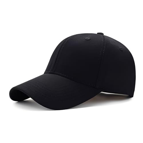 JUGUTA Cap 1 Stück Unisex Baumwolle Schwarz Baseballmütze Einfarbig Standardgröße von JUGUTA