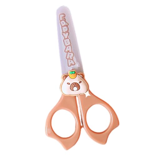 JUGUTA Capybara Büroschere – Mehrzweck-Capybara-Büroschere, Schere Mit Originellem Tiermotiv | Titanbeschichteter Papierschneider, Komfortabler Griff, Robuste Schneide Für Schule, Haushalt von JUGUTA