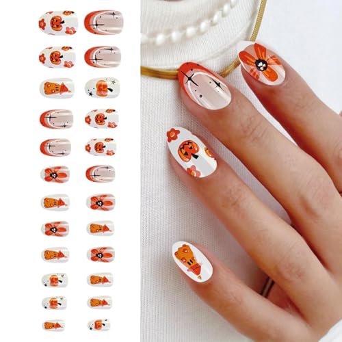 JUGUTA Nagelfolie Halloween Kürbisstern Gel Nail Nagelfolien Selbstklebend Nail Sticker Uv Härtend Dekoration Nageldesign Zubehör von JUGUTA