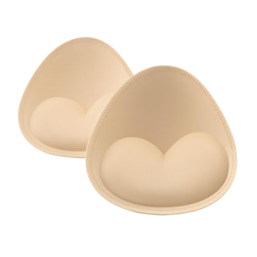 JUGUTA Wasserdichte Badeanzug Bh Einsätze Pads 1 Paar, Bh Einsätze Push-Up Für Frauen Genäht Gepolstert Für Bikini Sport Bh Suitable von JUGUTA