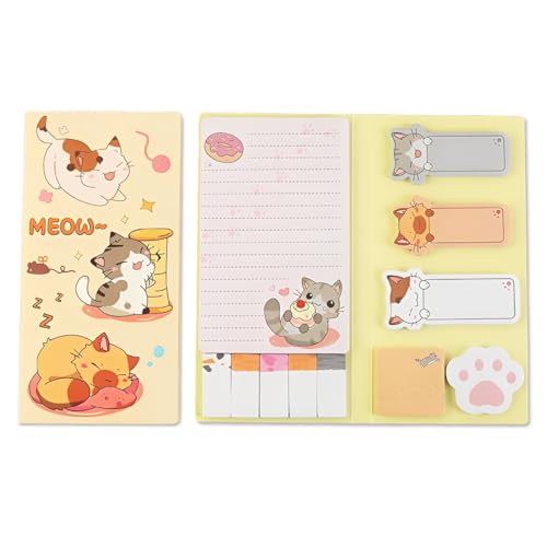 Juguta Klebezettel Haftnotizen Set,440 Stück klebezettel klein papier,Seiten Marker Lesezeichen,bunte Mini Sticky Notes,Selbstklebende Notizzettel,Index Tabs Flaggen,Notizpapier Set,Klebezettel von JUGUTA