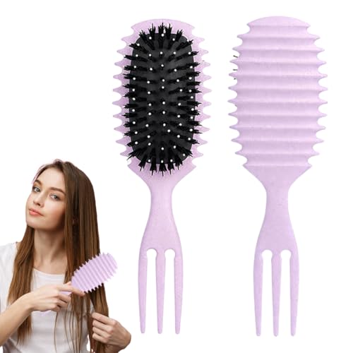 Juguta Lockenbürste, Locken mit Zinken definieren Stylingbürste, zum Kämmen und Formen von Männer- und Frauenlocken, um Ziehen und Lockenablösung zu reduzieren von JUGUTA