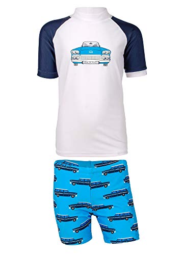 JUJA Badehose für Kinder, mit UV-Schutz - Badeshorts/Schwimmhose aus recycelten PET-Flaschen - Schutzkleidung/Badebekleidung für Jungen & Mädchen - Mit elastischem Bund & Kordelzug von JUJA