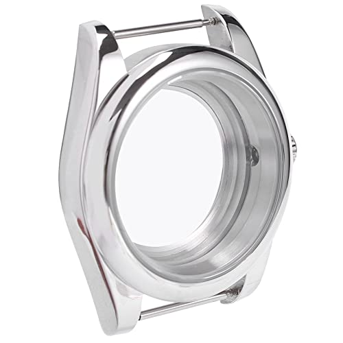 JUJIAN 39 Mm Edelstahl Poliertes Gehäuse Saphirglas Geeignet für 35/35A 36/35A RaubRelse, Transparente Rückseite, Silber, Transparent JUJIAN 39 Mm Edelstahl Poliertes Gehäuse Saphirglas Geeignet für 35/35A 36/35A RaubRelse, Transparente Rückseite, Silber, Transparent von JUJIAN