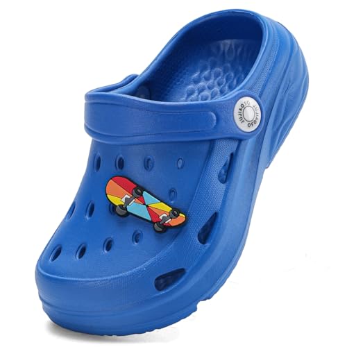 JUJIAOSO Kinder Gartenschuhe Unsiex Schiebesandale niedliche cartoon-Clip Clogs, sapphire, 34.5 EU JUJIAOSO Kinder Gartenschuhe Unsiex Schiebesandale niedliche cartoon-Clip Clogs, sapphire, 34.5 EU von JUJIAOSO
