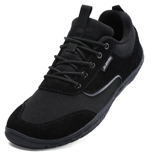 JUJIAOSO Unisex Breite Barfußschuhe für Herren Damen Outdoor Trail Running Minimalistische Walkingschuhe Leicht und Atmungsaktiv, Schwarz , 44 EU JUJIAOSO Unisex Breite Barfußschuhe für Herren Damen Outdoor Trail Running Minimalistische Walkingschuhe Leicht und Atmungsaktiv, Schwarz , 44 EU von JUJIAOSO