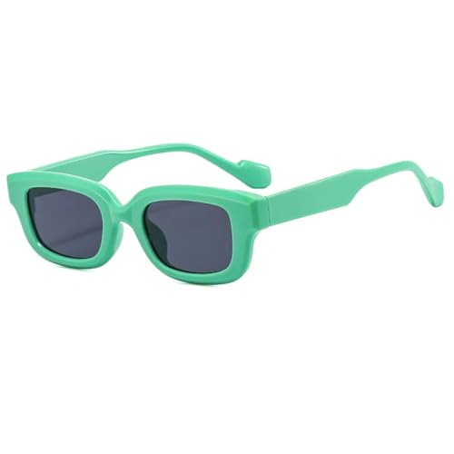 JUJNTNT Candy Sonnenbrille für Damen und Herren, Retro, kleiner Rahmen, trendiger UV400-Schutz (Grün-Schwarz) von JUJNTNT