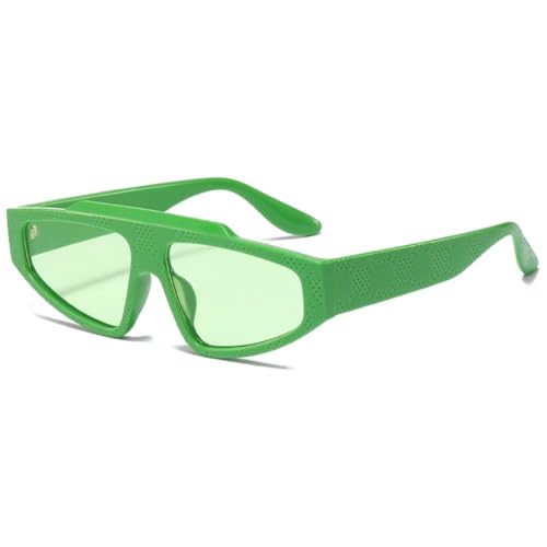 JUJNTNT Cat-Eye-Sonnenbrille für Damen und Herren, Retro-Leoparden-Design, UV400 (Grün-Grün) von JUJNTNT