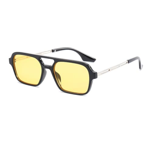 JUJNTNT Doppelsteg-Sonnenbrille für Damen und Herren, Ozeanfolie, UV400, Trending (8) von JUJNTNT