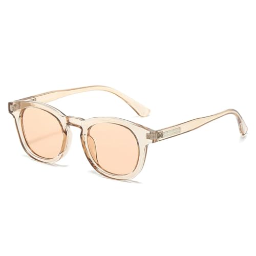 JUJNTNT Ovale Retro-Sonnenbrille für Damen, UV400 (Champagner) von JUJNTNT