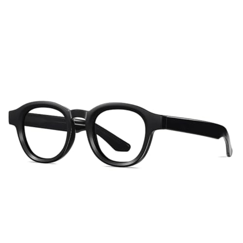 JUJNTNT Ovale Sonnenbrille für Damen und Herren, luxuriös, transparent, Punk, UV400 (schwarz, transparent) von JUJNTNT