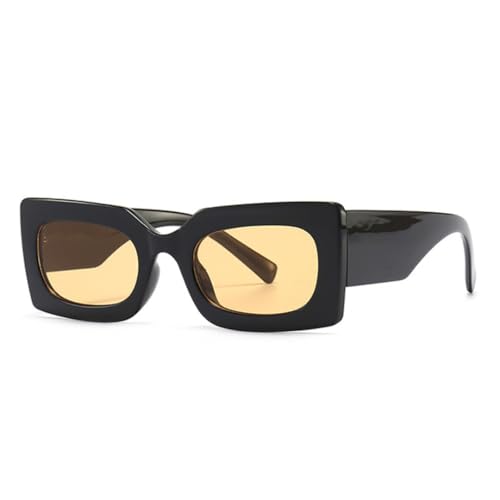 JUJNTNT Retro Rechteckige Jelly Sonnenbrille für Damen Herren Gradient Uv400(3) von JUJNTNT