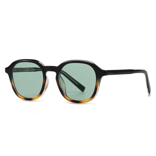 JUJNTNT Sonnenbrille für Damen und Herren, luxuriös, UV400, Farbverlauf (Schwarz, Bernstein, Grün) von JUJNTNT
