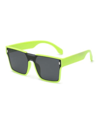 JUKOTA 1 Paar Verspiegelte Hellgrün Sonnenbrille für Kinder und Jugendliche, Grüne Apfel-Brille,für alle Party-Brille von JUKOTA
