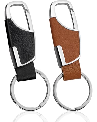 JUKOTA 2 Stück Auto Schlüsselanhänger,Schlüsselkette Karabiner Schlüssel Organizer Auto Schlüsselanhänger Männer Keychain Karabiner Autoschlüssel Anhänger Schlüsselhalter Herren von JUKOTA