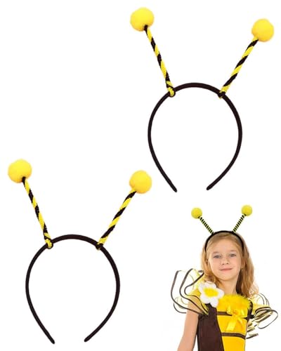 JUKOTA 2 Stück Bienenantenne Stirnband Marienkäfer Stirnband Kopfbedeckung Cosplay Party Begünstigt Geschenk Geburtstagsfeier Liefert Kostümzubehör für Erwachsene von JUKOTA