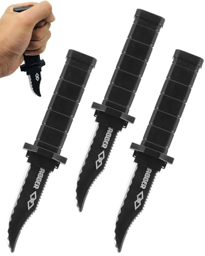 JUKOTA 3 Stück Trickmesser mit einziehbarer Klinge - Zaubermesser Theaterrequisiten aus Kunststoff für Scherze & Zaubertricks - Klassischer Stil für Kinder & Erwachsene von JUKOTA