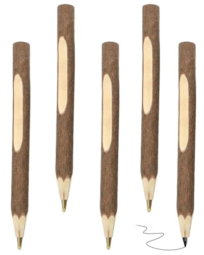 JUKOTA 5 Stück Bleistift aus Naturholz, Holzbleistifte aus Graphit, rustikaler Zweig, einzigartige Birke, Holzfällerlook, Partygeschenk, Handgefertigt JUKOTA 5 Stück Bleistift aus Naturholz, Holzbleistifte aus Graphit, rustikaler Zweig, einzigartige Birke, Holzfällerlook, Partygeschenk, Handgefertigt von JUKOTA