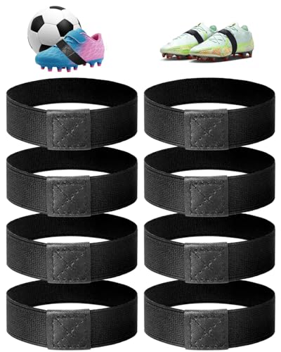 JUKOTA 8 Stück Schnürsenkel Fixierband, Fussball Kinder Schnürsenkel Halter Fussball Schnürsenkelhalter Anti Loose Fixierband für Fußballschuhe Hoher Absatz von JUKOTA