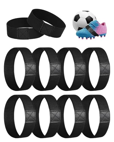 JUKOTA 8 Stück Schnürsenkel Fixierband, Schnürsenkel Fixierband Fussball Kinder Schnürsenkel Halter Fussball Schnürsenkelhalter Anti Loose Fixierband für Fußballschuhe Hoher Absatz von JUKOTA