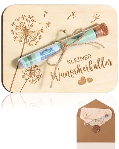 JUKOTA Geldgeschenk Konfirmation, Geldgeschenke Geburtstag, Wunscherfüller Geldgeschenk zur Hochzeit Jugendweihe aus Holz - Kleiner Wunscherfüller von JUKOTA