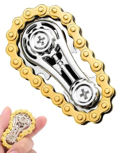 JUKOTA Getriebe Fidget Spinner & Kette - Metall Kettenrad Spielzeug für Stressabbau - Anti-Angst Finger Spielzeug für Kinder & Erwachsene - Geburtstagsgeschenke für Erwachsene und Kinder(EDC Neuheit) JUKOTA Getriebe Fidget Spinner & Kette - Metall Kettenrad Spielzeug für Stressabbau - Anti-Angst Finger Spielzeug für Kinder & Erwachsene - Geburtstagsgeschenke für Erwachsene und Kinder(EDC Neuheit) von JUKOTA