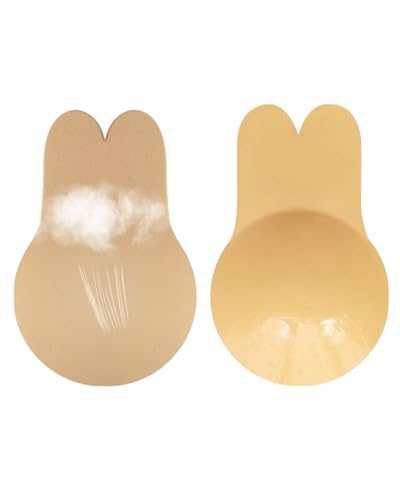 JUKOTA Klebe BH Push up Sticky Bra Rückenfrei Trägerloser BH Ohne Träger Klebe-BH Große Brust Wiederverwendbare Klebe-BHS trägerlos Unsichtbar Klebebh für kleine brüste Brautkleid Damen - A von JUKOTA