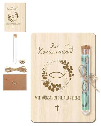 JUKOTA Konfirmation Geschenk, Zur Konfirmation Geldgeschenke Gutschein Verpackung mit Reagenzgläser Lustige Geldverpackung für Mädchen Jungen JUKOTA Konfirmation Geschenk, Zur Konfirmation Geldgeschenke Gutschein Verpackung mit Reagenzgläser Lustige Geldverpackung für Mädchen Jungen von JUKOTA